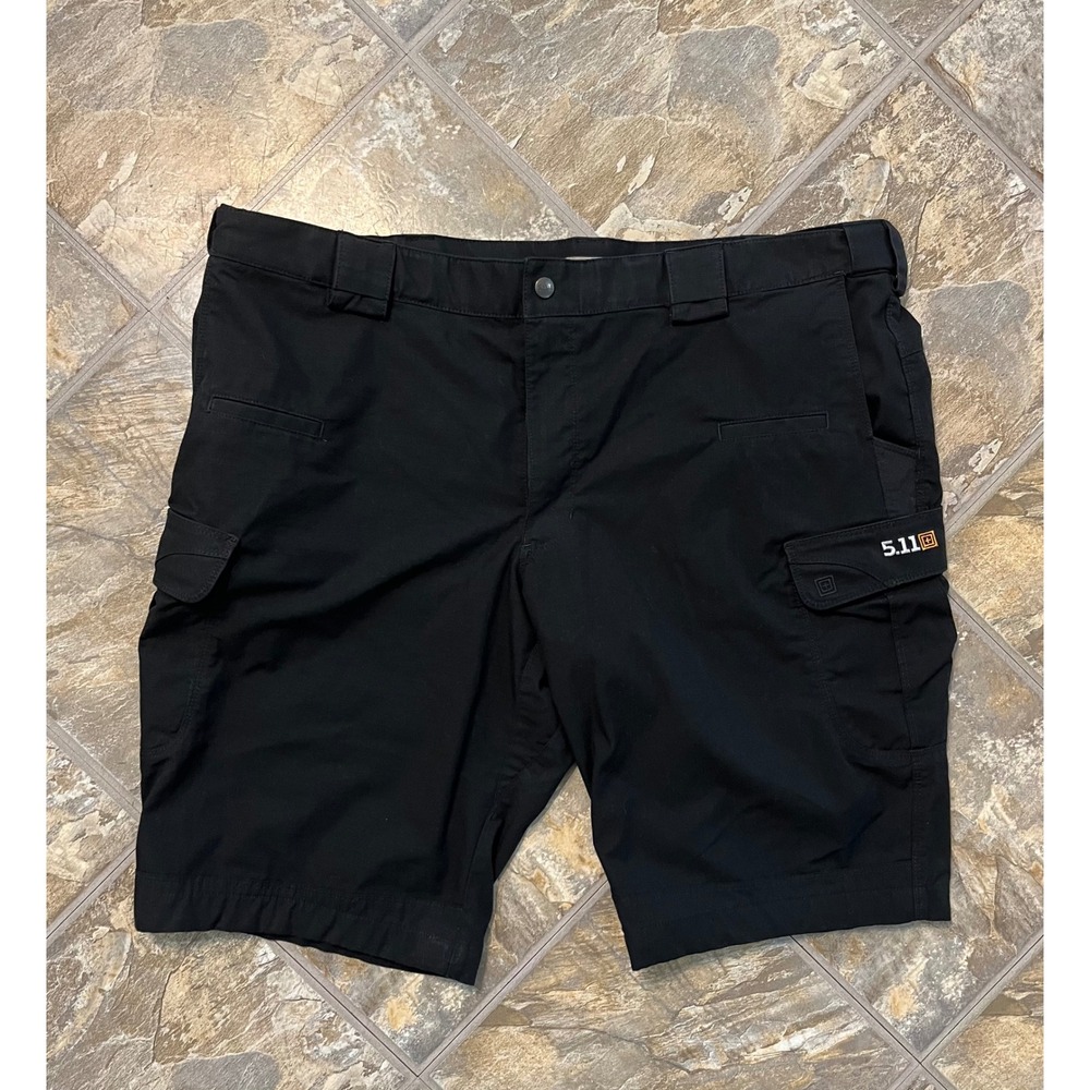 5.11 Tactical Taclite Pro Cargo Shorts Men 46 Black Ripstop Utility